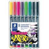 Marker PERMANENTNI PK8 LUMOCOLOR STAEDTLER 31-S WP8 SORTIRANO | Shoptok.si