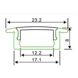  POKROV ZA ALU PROFIL 2M ALP-00X PMMA OPAL MATT IR LUKS | shoptok.hr