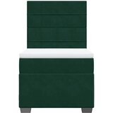 Box spring krevet s madracem tamnozeleni 90x200 cm baršunasti | shoptok.hr