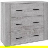 Maison Chic Komoda - Predalnik siva sonoma 80x33x70 cm inženirski les, (21717918) | Shoptok.si