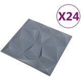  Zidne panele 24 pcs Dijamant siva 50 x 50 cm XPS pjena | Eponuda.ba