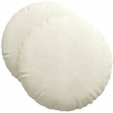  Jastučići za sjedenje 2 pcs Krema Ø50 x 19 cm Baršun | Eponuda.ba