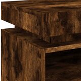  Noćni ormarić s LED svjetlima boja dimljenog hrasta 40x39x48,5 | shoptok.hr