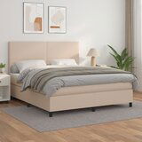  The Living Store Box spring postelja z vzmetnico kapučino 180x200cm umetno usnje - Box Spring Postelja, (21454038) | Shoptok.si