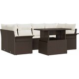  Sjedeća garnitura za vrt 7 kom. Smeđa [Sintetički]: Poli Ratan 234 x 132,5 x 85 cm | shoptok.hr