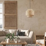  Visilica na sajli BERTA 1xE27/20W/230V, prečnik 40 cm, bambus | Eponuda.com