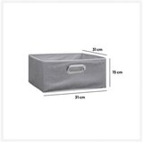 5five Organizator KUTIJA ZA ODLAGANJE MODUL 31x31x15 cm POLIPROPILEN SVIJETLO SIVA | shoptok.hr