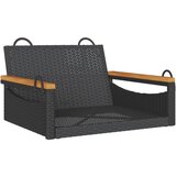  The Living Store Gugalna klop črna 63x62x40 cm poli ratan - Gugalna Klop, (21500117) | Shoptok.si