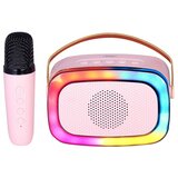 Trevi karaoke 10W, mini dimenzije, disco rasvjeta, mikrofon, roze XR 8A01 | shoptok.hr