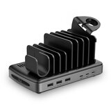 Lindy 73436 charging station organizer Freestanding Aluminium, Plastic Black, Grey Cijene