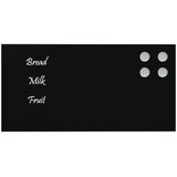  Zidna magnetna ploča crna 40 x 20 cm od kaljenog stakla | shoptok.hr