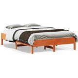 Okvir kreveta bez madraca voštano smeđi 140x190 cm od borovine | shoptok.hr