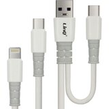 LINQ 4 v 1 napajalni kabel 60 w, dvojni vhod usb / usb-c na dvojni izhod usb-c / lightning - crn, (20649941) Cene