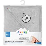 Akuku dječji ručnik sa kapuljačom 100x100 - siva | shoptok.hr