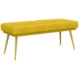  Klupa s dvostrukim slojem Žuta 120 x 45 x 46 cm Baršun | Eponuda.com