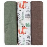 Petite&Mars Moussy plenice iz blaga Forest Fox 68 x 68 cm 3 kos | Shoptok.si