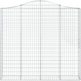  Lučne gabionske košare 2 kom 200x30x180/200cm pocinčano željezo | shoptok.hr