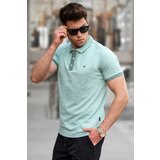 Madmext Mint Green Plain Polo Neck Men's T-Shirt Cene