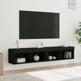 vidaXL TV ormarići s LED svjetlima 2 kom crni 80x30x30 cm | shoptok.hr