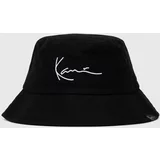 Karl Kani Bombažni klobuk črna barva, 7015839