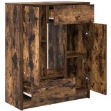  Komoda s predali in vrati, dimljeni hrast, 73x31x90 cm | Shoptok.si