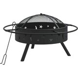 Posuda za vatru sa žaračem 70 cm XXL čelična | shoptok.hr