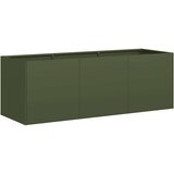 Maison Chic Cvetlični Lonec - Cvetlično korito Olive Green 120x40x40 cm Hladno valjano jeklo, (21789088) | Shoptok.si