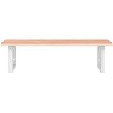  Zidna polica za umivaonik od čelika i masivne hrastovine Smeđa 80 x 50 x 2 cm | Shoptok.si