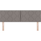  LED uzglavlje dizajn dijamantnih blokova taupe 144 cm tkanina | shoptok.hr