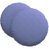  Jastučići za sjedenje 2 pcs Traper plava Ø60 x 21 cm tkanina | Eponuda.com