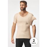MEN-A 2PACK Nevidna majica za pod srajco z blazinicami za znoj Cene