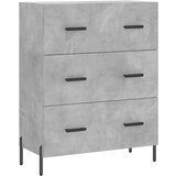 Maison Chic Komoda - Predalnik betonsko siva 69,5x34x90 cm inženirski les, (21721641) Cene