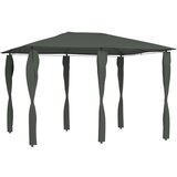 Paviljon Sjenica s navlakama za stupove 3 x 4 x 2,6 m antracit 160 g/m² Cijene