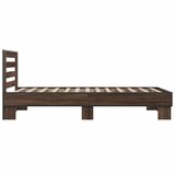 Okvir za krevet smeđi hrast 90x190 cm konstruirano drvo i metal | shoptok.hr