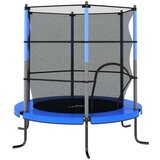  Trampolin sa sigurnosnom mrežom okrugli 140 x 160 cm plavi | shoptok.hr