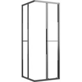  Tuš-kabina napola matirana ESG 80 x 80 x 180 cm crna | shoptok.hr