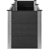 vidaXL Visoka greda 200x50x54 cm WPC siva | Shoptok.si