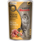 Benek Varčno pakiranje Super Benek brez žitaric, dušeni fileji, 56 x 85 g - Puran z rakitovcem v omaki | shoptok.hr