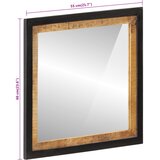  Kupaonsko ogledalo 55x1x60 cm od stakla i masivnog drva manga | shoptok.hr