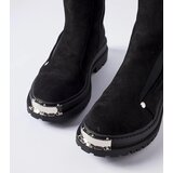 Gemre Black insulated ankle boots with decorative toe Bologna | shoptok.hr