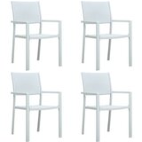  5-dijelni vrtni blagovaonski set bijeli | shoptok.hr