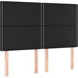  Okvir za krevet s uzglavljem crni 140x190 cm od umjetne kože | shoptok.hr