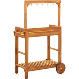  Vrtna kuhinjska kolica od bagremovog drva 92 x 43,5 x 141,5 cm | shoptok.hr