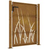  Vrtna vrata 100x150 cm Corten čelik dizajn trave | shoptok.hr