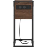 vidaXL Nočna omarica Rjavi hrast 41.5 x 26 x 60.5 cm Konstruiran les | Shoptok.si