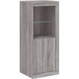vidaXL Komoda z LED lučkami siva sonoma 41x37x100 cm | Shoptok.si