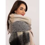 Wool Fashion Italia Scarf-AT-SZ-2312501.62-black-beige | Shoptok.si