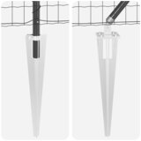 Euro ograda s špicama 10 x 1,5 m Čelik premazan PVC-om Siva | shoptok.hr
