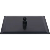 vidaXL Glava za tuš od nehrđajućeg čelika 30 x 30 cm četvrtasta crna | shoptok.hr