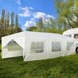  Vrtni paviljon 3x9m, šator za zabave, svadbeni šator, UV zaštitni šator - bijeli | shoptok.hr